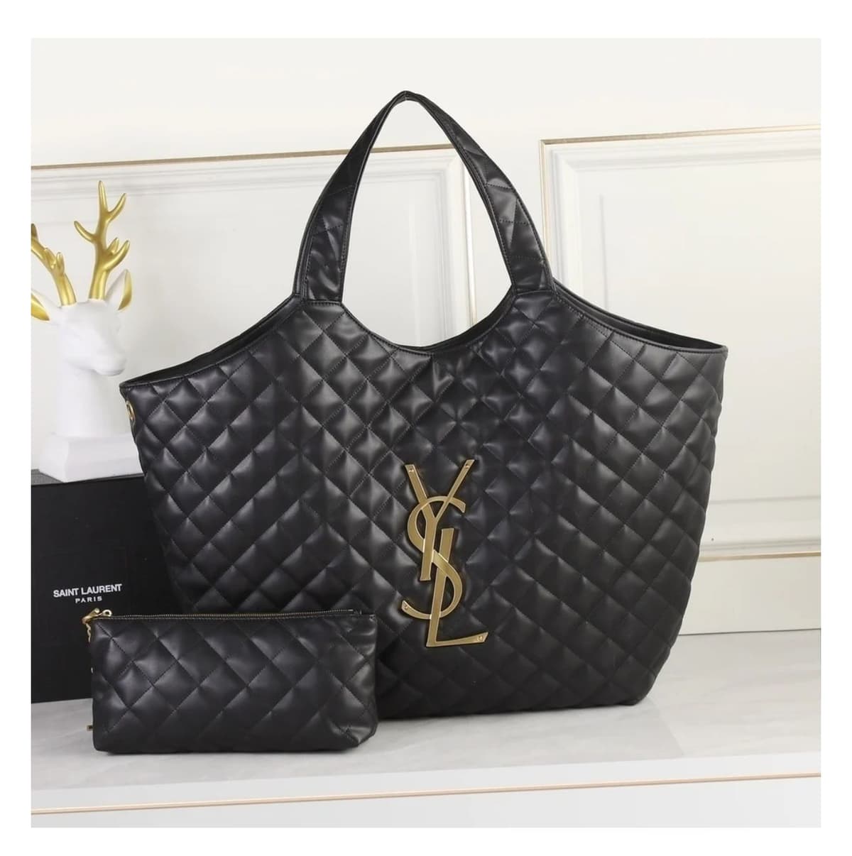 YSL Icare Media Preta