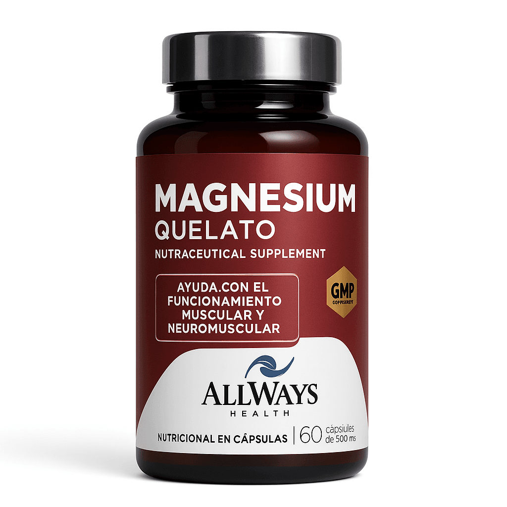 Allways Health Magnésio Quelato 60 Cápsulas