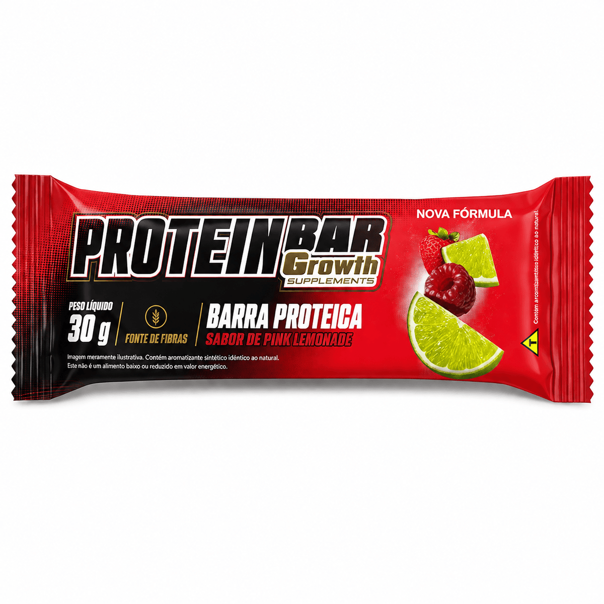 Bar Growth protein sabor pink lemonade 30g