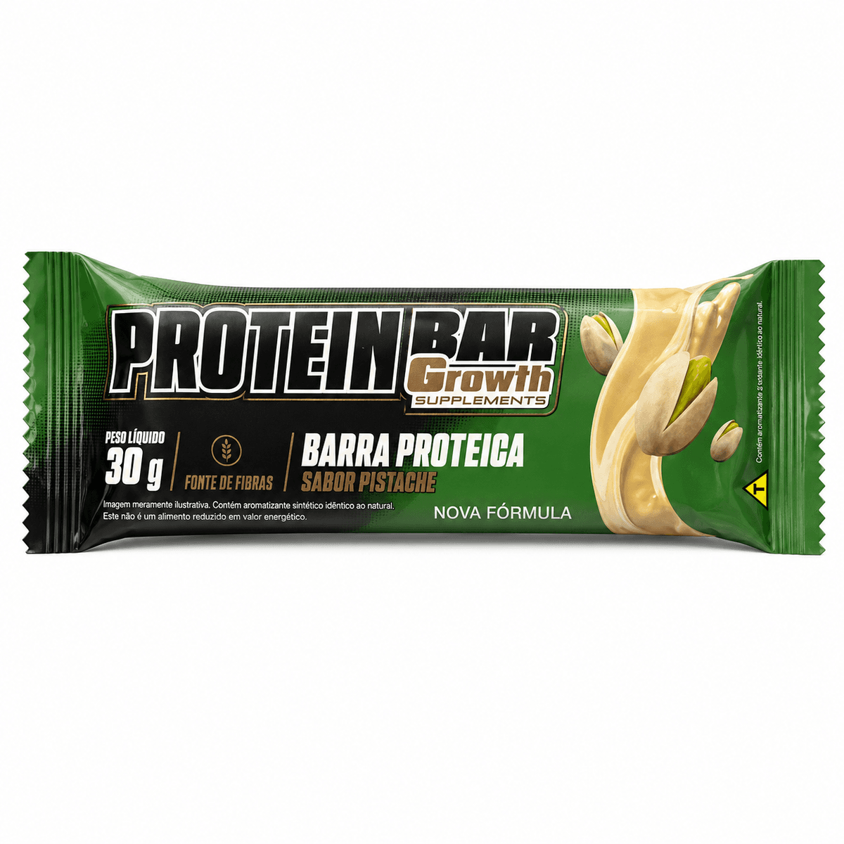 Bar Growth Protein Vegana sabor Cacau Black 40g