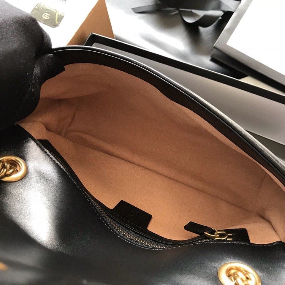 Gucci GG Marmont Small Matelassê Bag Black