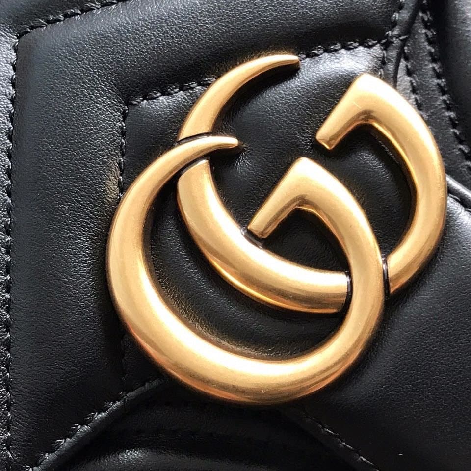 Gucci GG Marmont Small Matelassê Bag Black