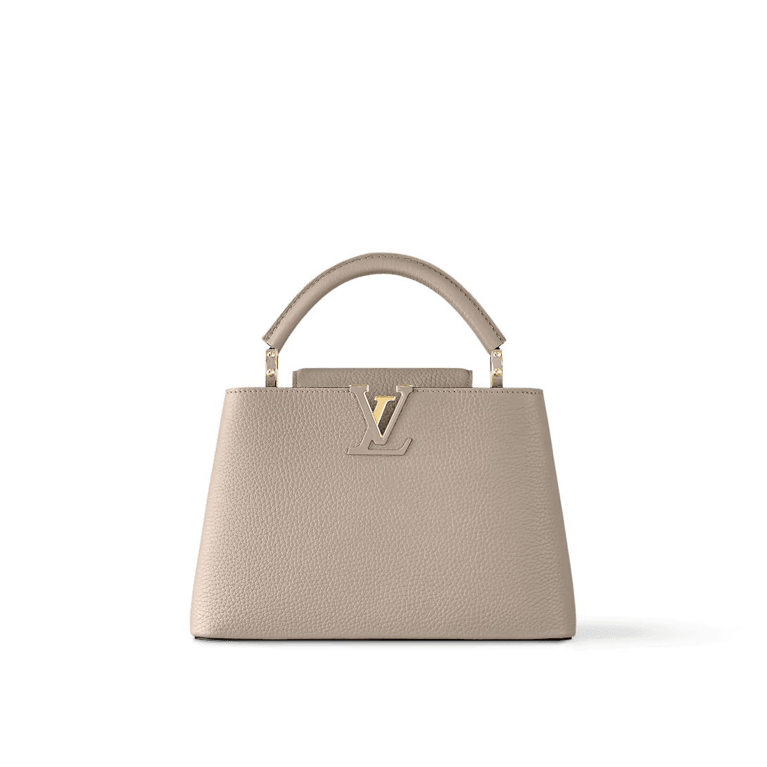 Bolsa Louis Vuitton Capucines BB Cinza