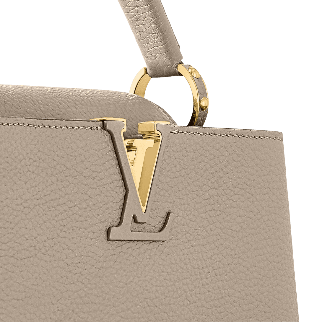 Bolsa Louis Vuitton Capucines BB Cinza