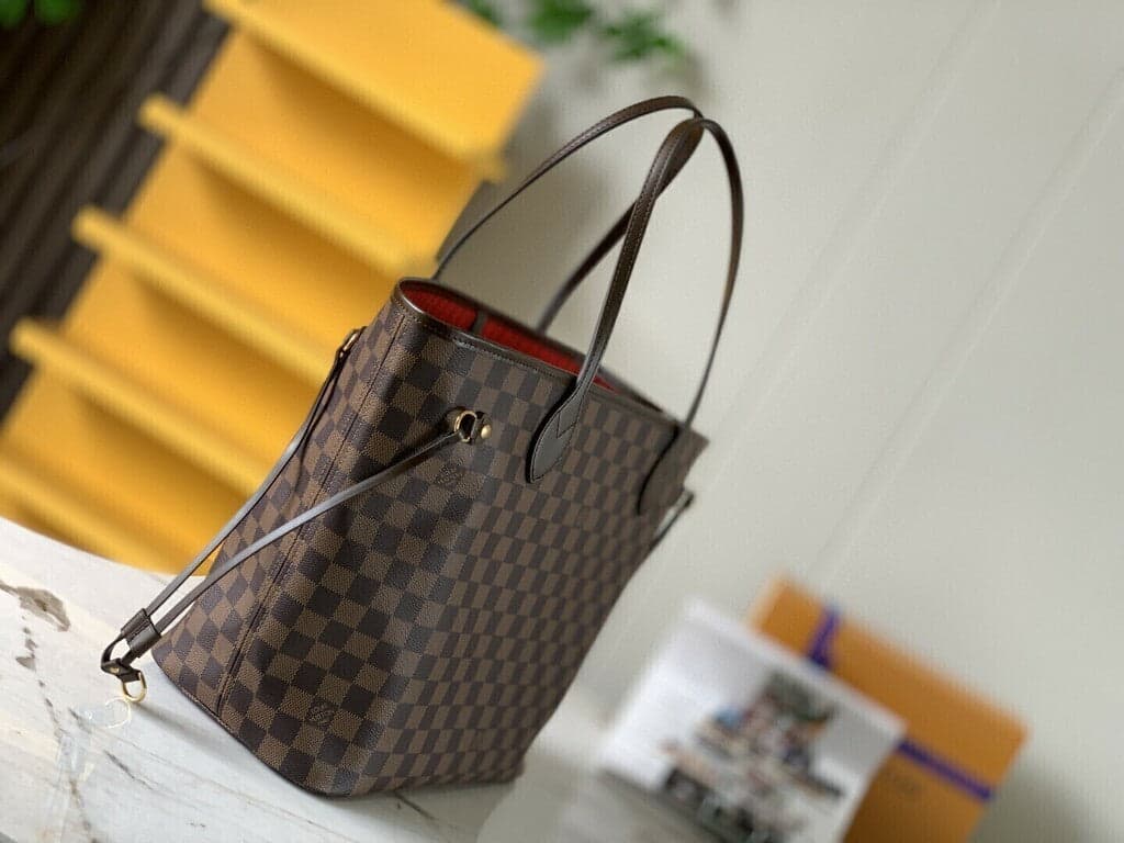 Louis Vuitton Neverfull MM Inside Out Brown & Red
