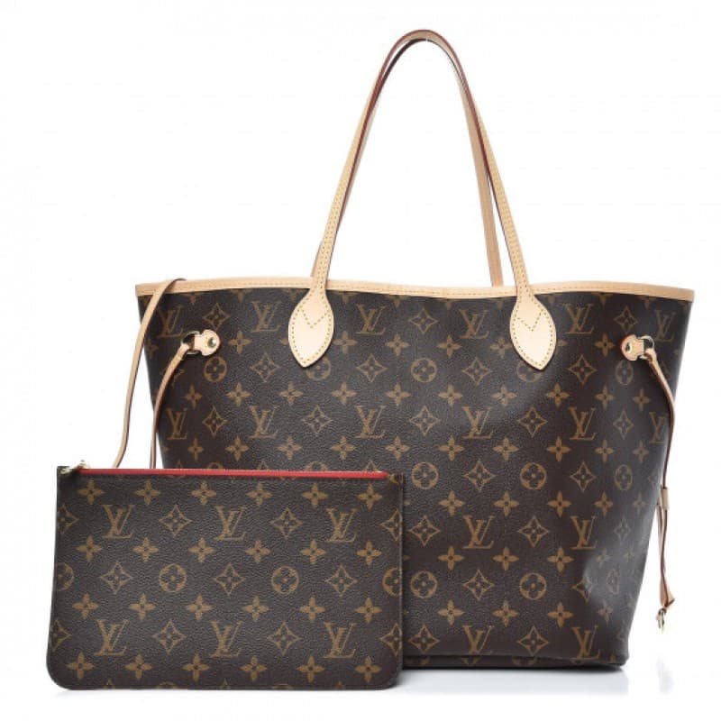 Bolsa Louis Vuitton Neverfull MM Monogram Forro Vermelho