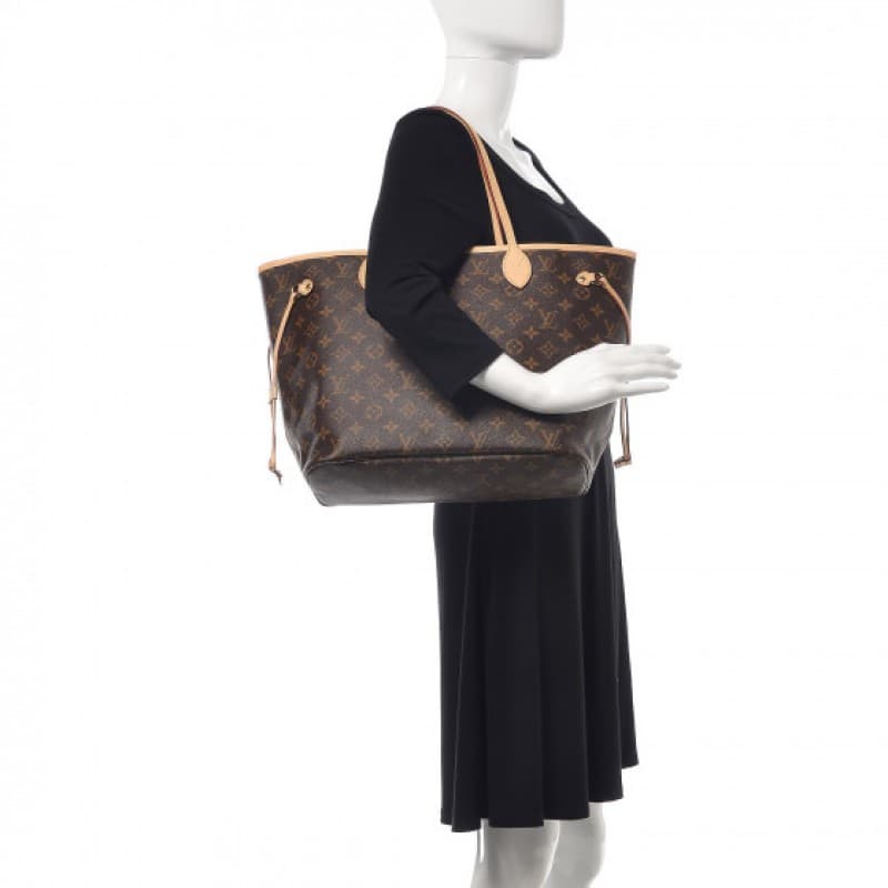 Bolsa Louis Vuitton Neverfull MM Monogram Forro Vermelho