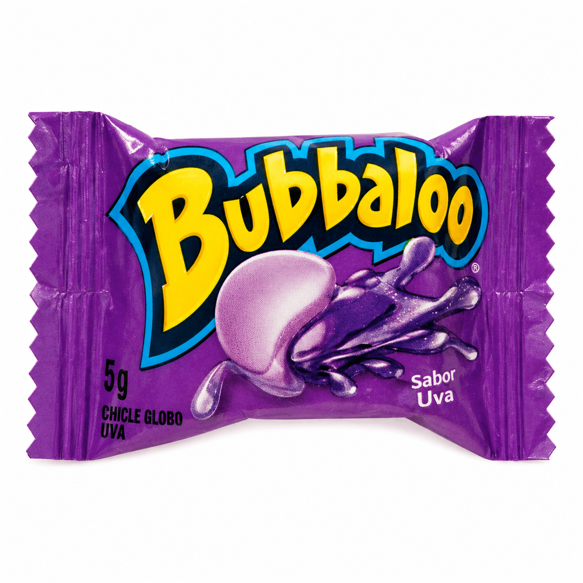 Bubbaloo Chicle Sabor Uva 5mg