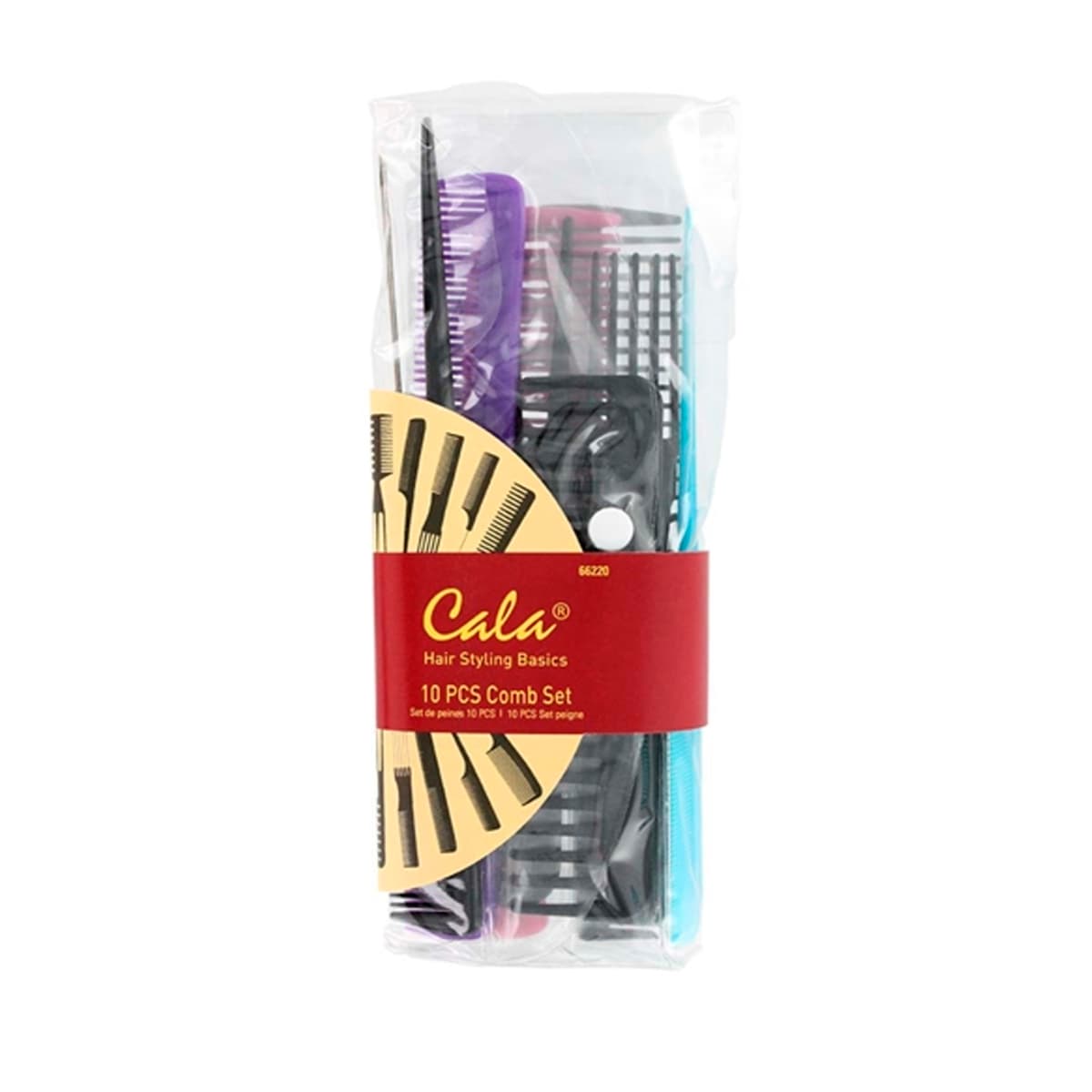 Cala hair styling basics 10pcs comb set