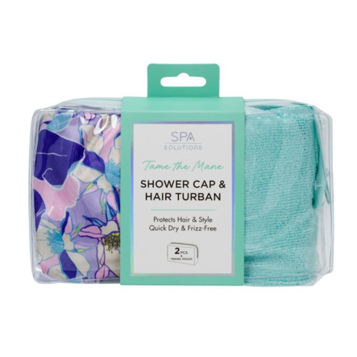 Cala spa solution shower cap&hair turban #69256