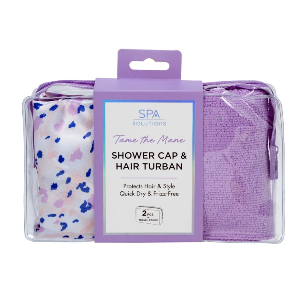 Cala spa solution shower cap&hair turban #69257