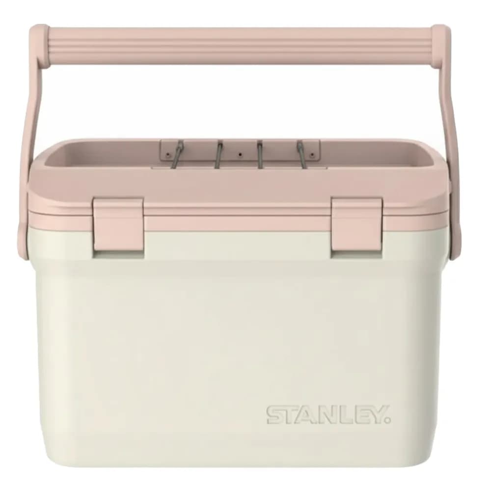 Caixa térmica stanley adventure outdoor cooler 15.1l crema/rosa
