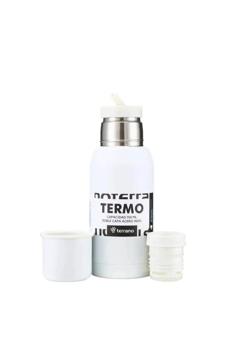 Garrafa de aço inox terrano tank roller 750ml blanco