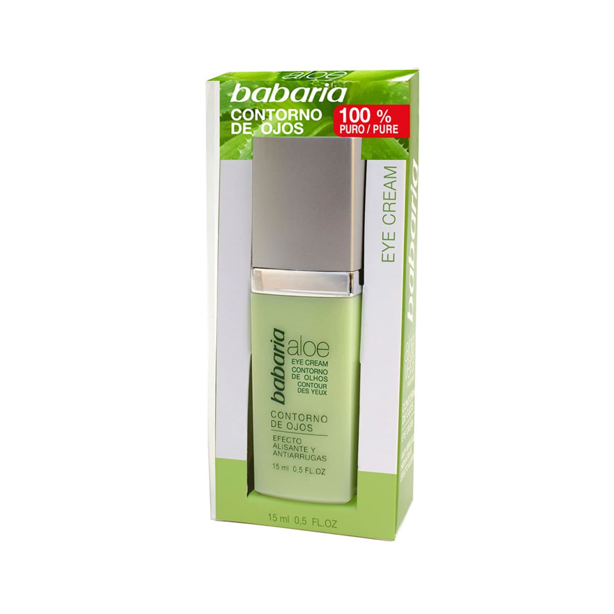 Contorno dos olhos babaria 100% aloe 15ml