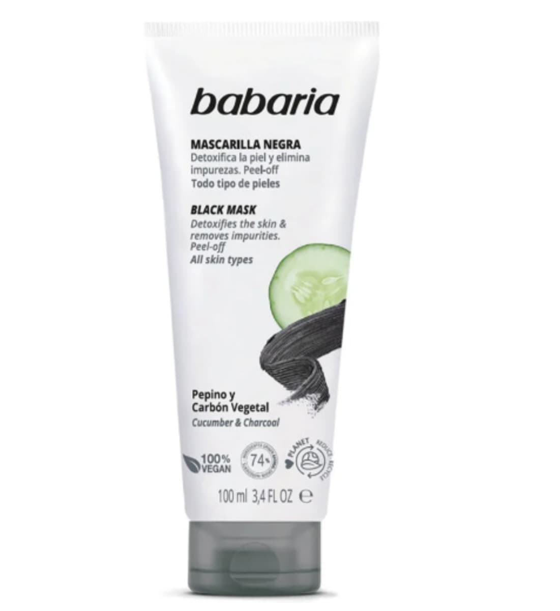 Máscara facial babaria negra 100ml