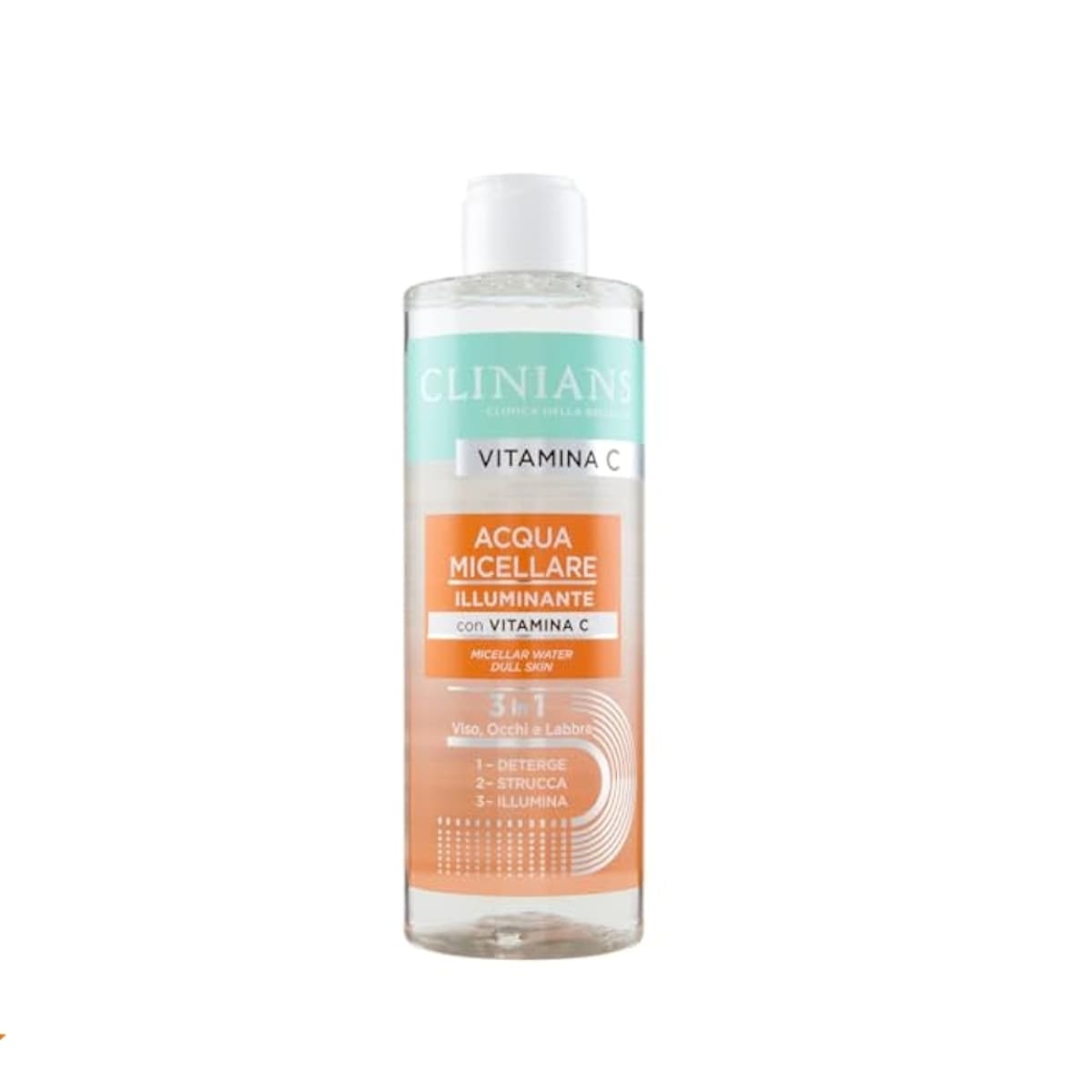 Água micelar clinians con vitamina c 3 in 1 400ml