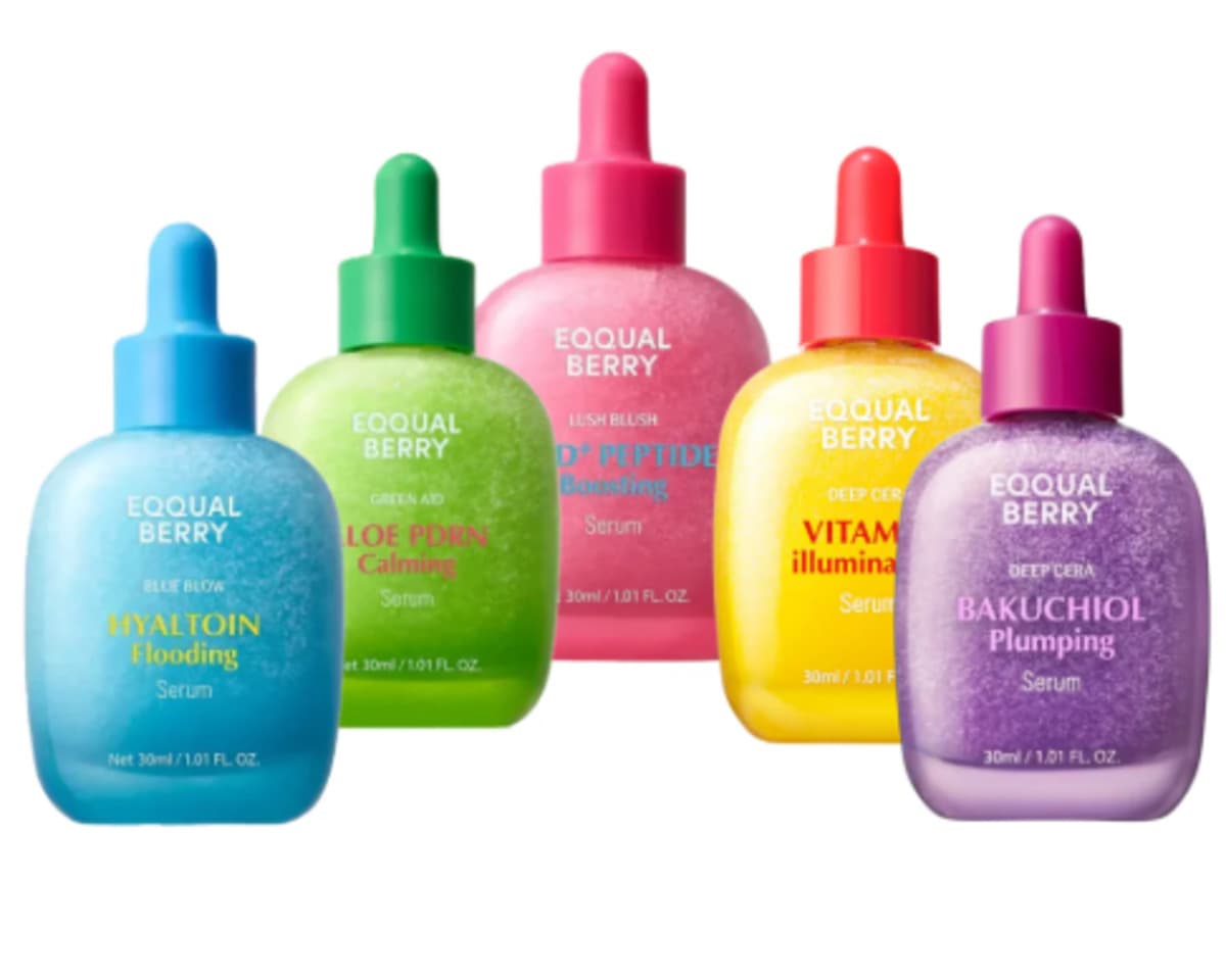 Eqqualberry 5 mini serums discovery set 50ml
