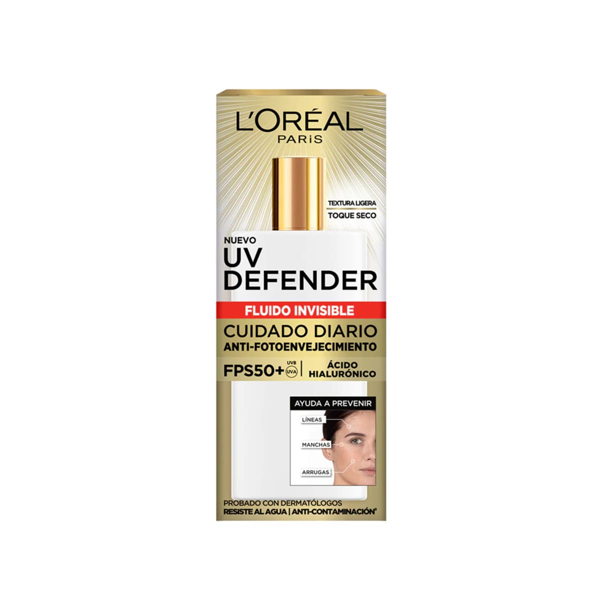 Loreal uv defender acido hialuronico 50+fps