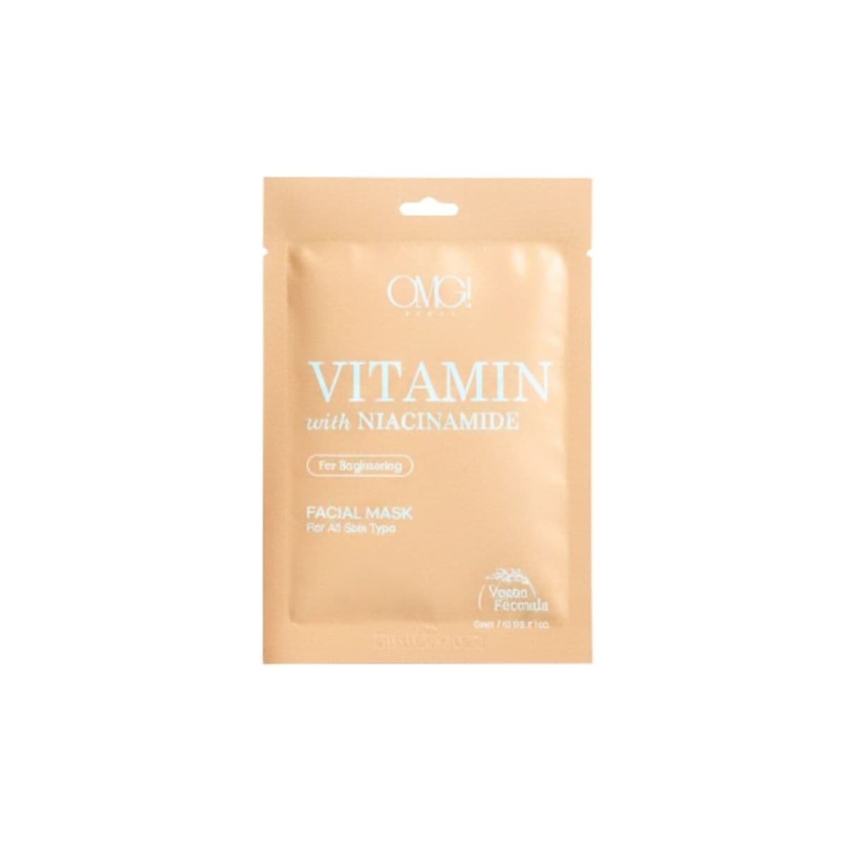 Máscara facial omg vitamin with niacinamide