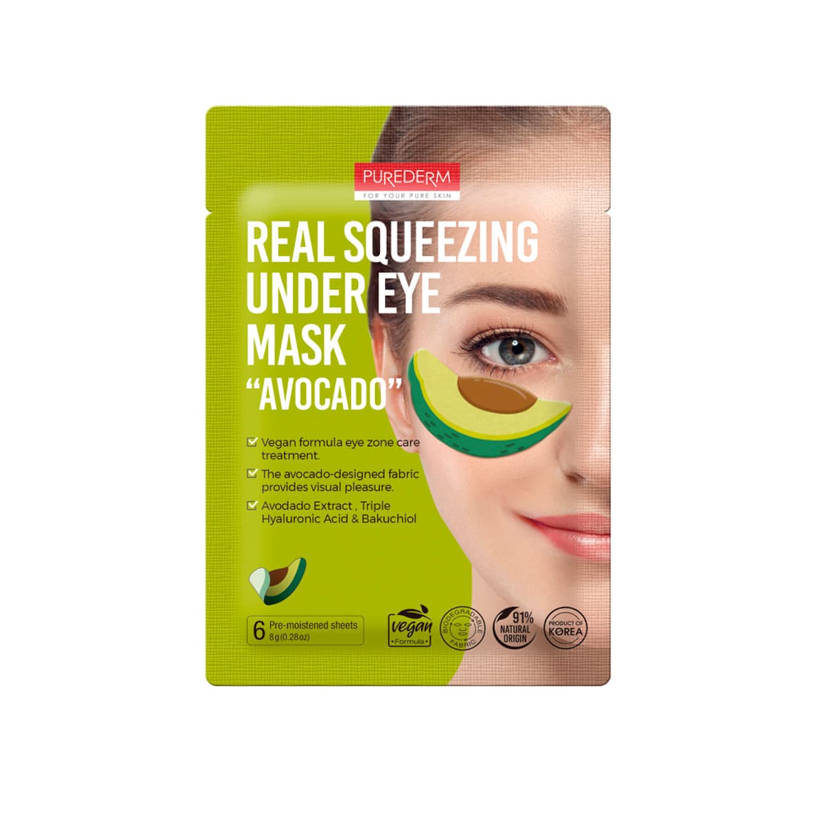 Máscara para olhos purederm real squeezing under