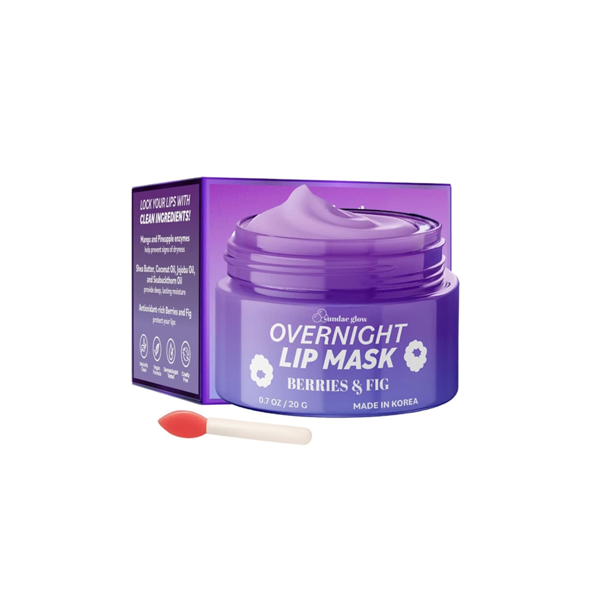 Máscara labial sundae glow polishing -berries&fig 20g