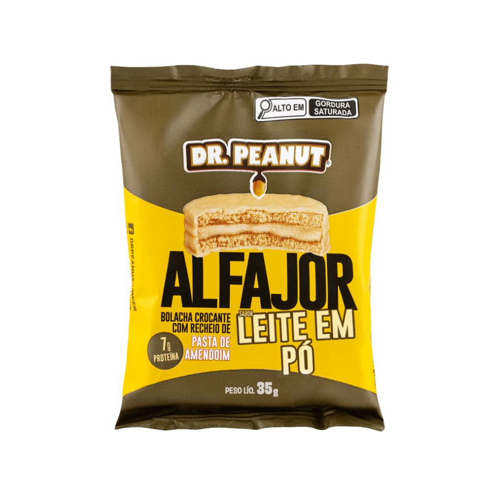 Dr Peanut Alfajor sabor Leite em Pó 35g