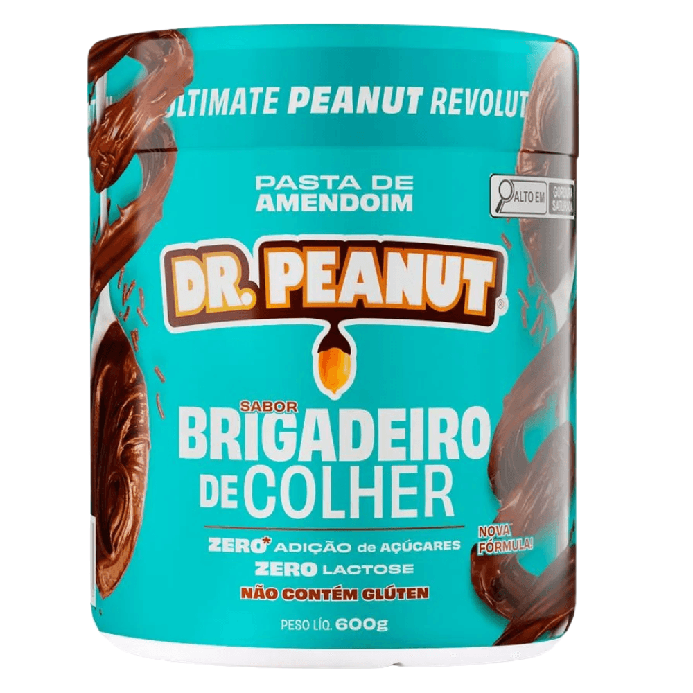 Dr Peanut Pasta de Amendoim Sabor Brigadeiro de Colher 600g