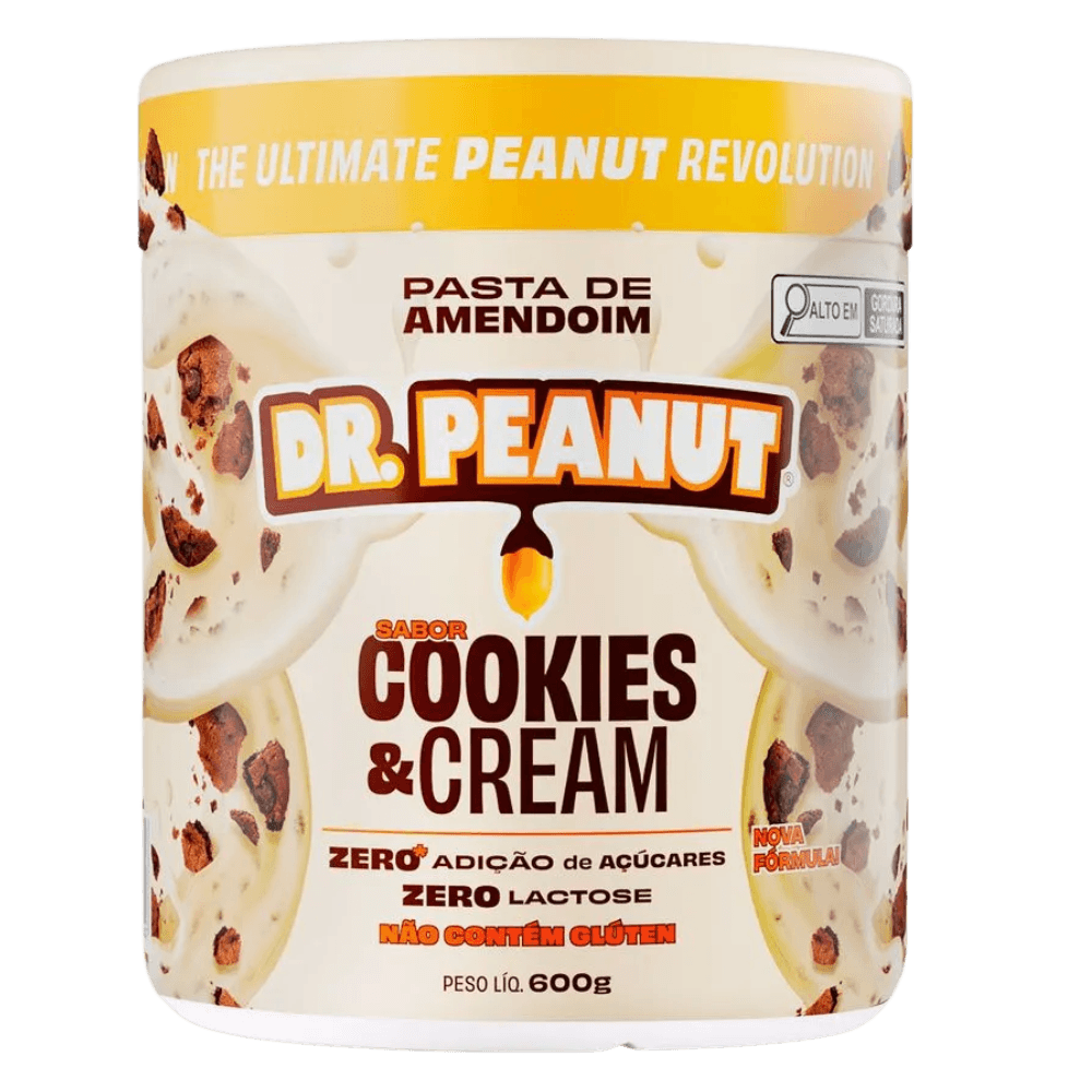 Dr Peanut Pasta de Amendoim Sabor Cookies Cream 600g
