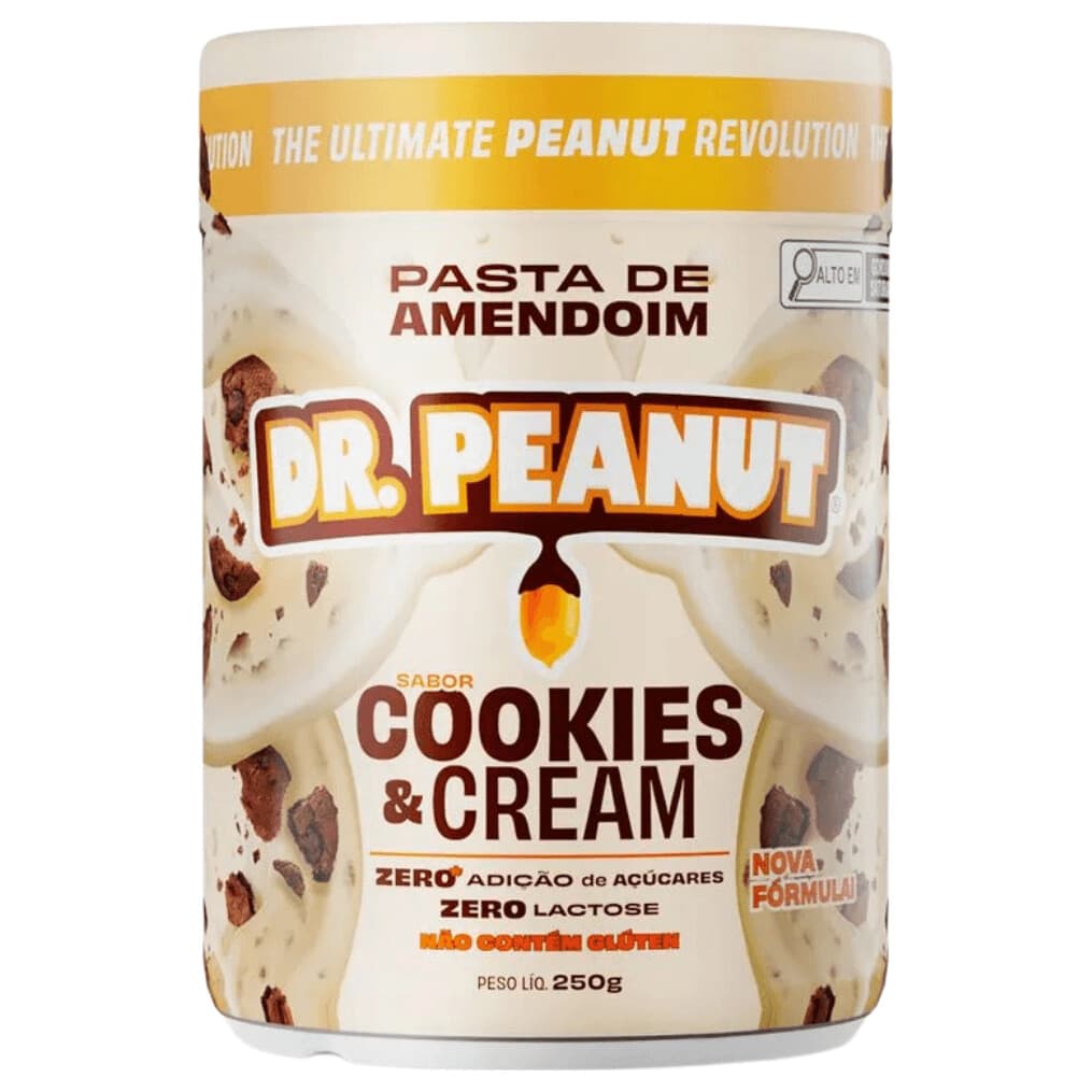 Dr Peanut Pasta de Amendoim Sabor Cookies e Cream 250g
