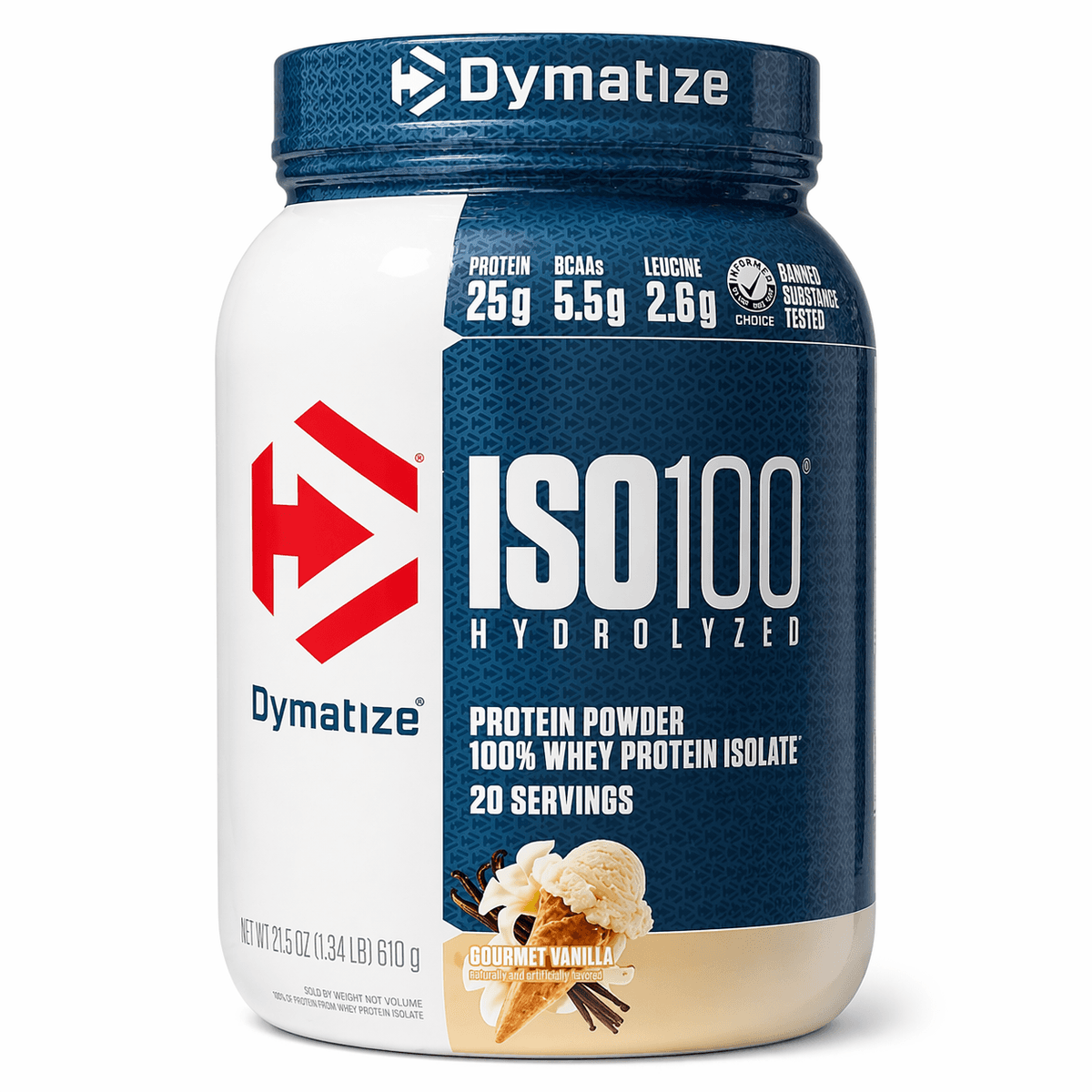 Dymatize ISO100 Whey Gourmet Vainilla 610g