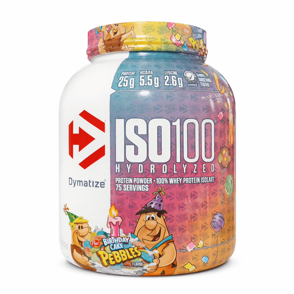 Dymatize ISO100 Whey Protein Hidrolizado Birthday cake pebbles 2.3kg