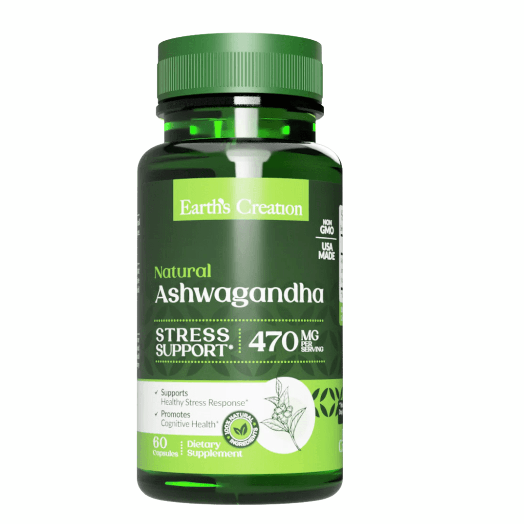 Earth's Creation Ashwagangha 470mg 60 Cápsulas