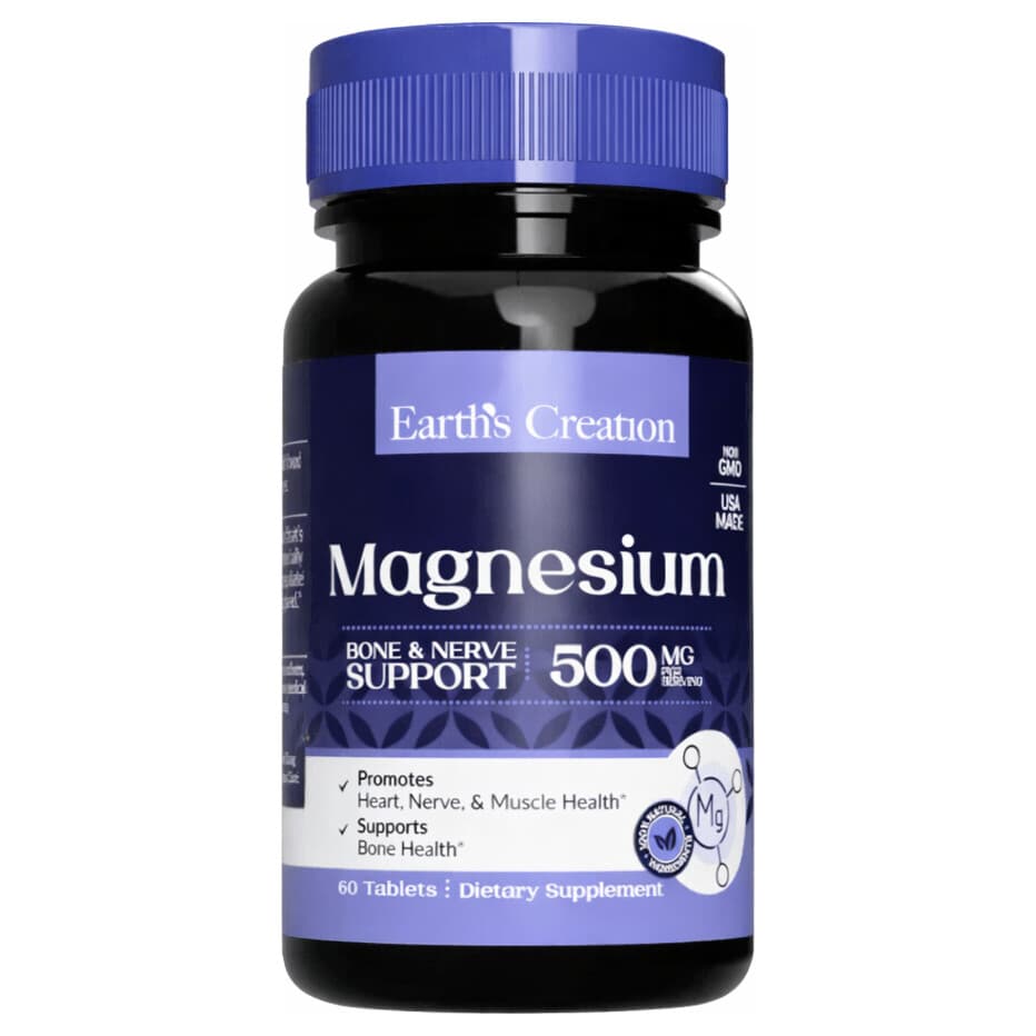 Earth's Creation Magnesium 500mg 60 Cápsulas