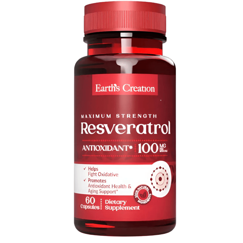 Earth's Creation Resveratrol 100mg com X 60 Cápsulas