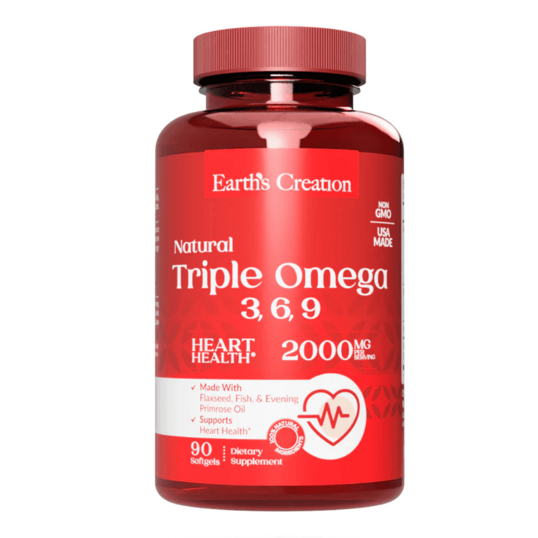 Earth's Creation Triple Omega 3,6,9 1000mg 200 Cápsulas