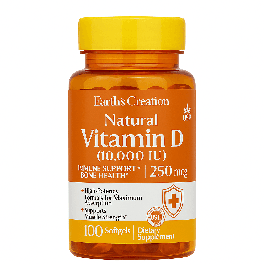 Earth's Creation Vitamin D3 10000UI 100caps