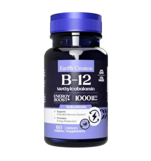 Earth's Creation Vitamina B-12 60 Cápsulas