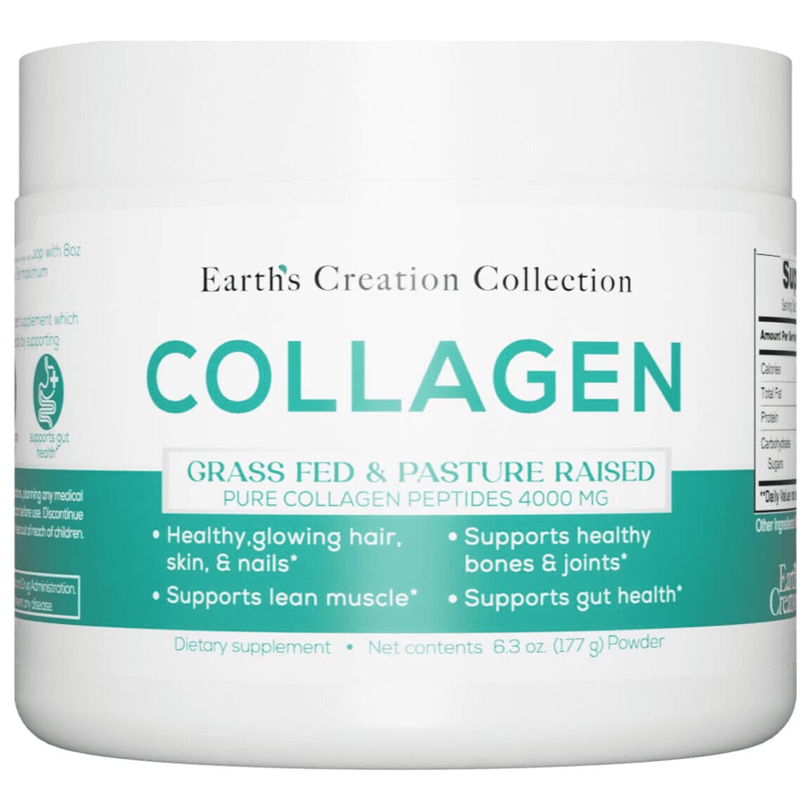 Earths Creation Colágeno Grass Fed e Pasture Raised