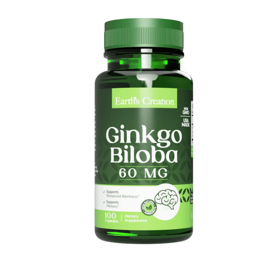 Earth’s Creation Ginkgo Biloba 120mg 60 Cápsulas