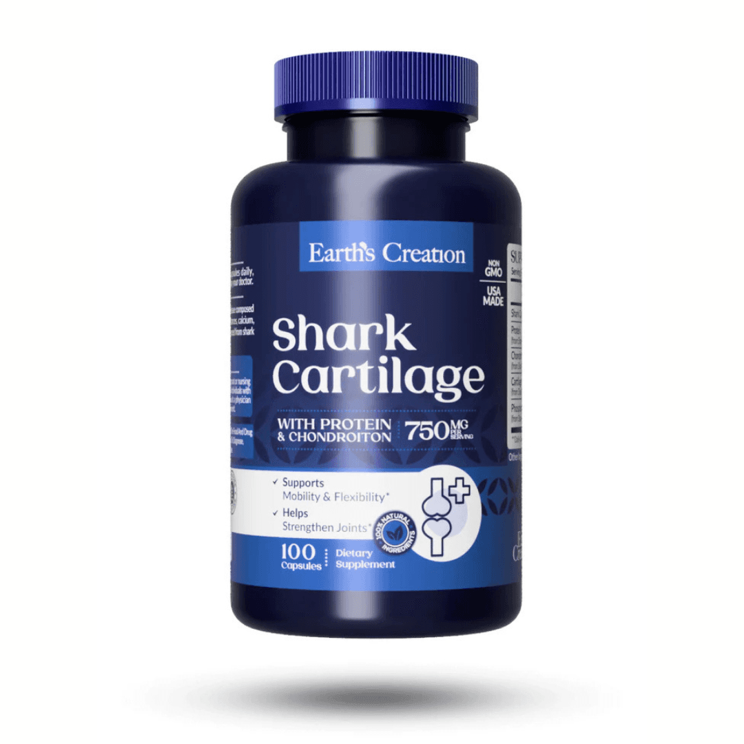 Earth’s Creation Shark Cartilage 750mg 100 Cápsulas