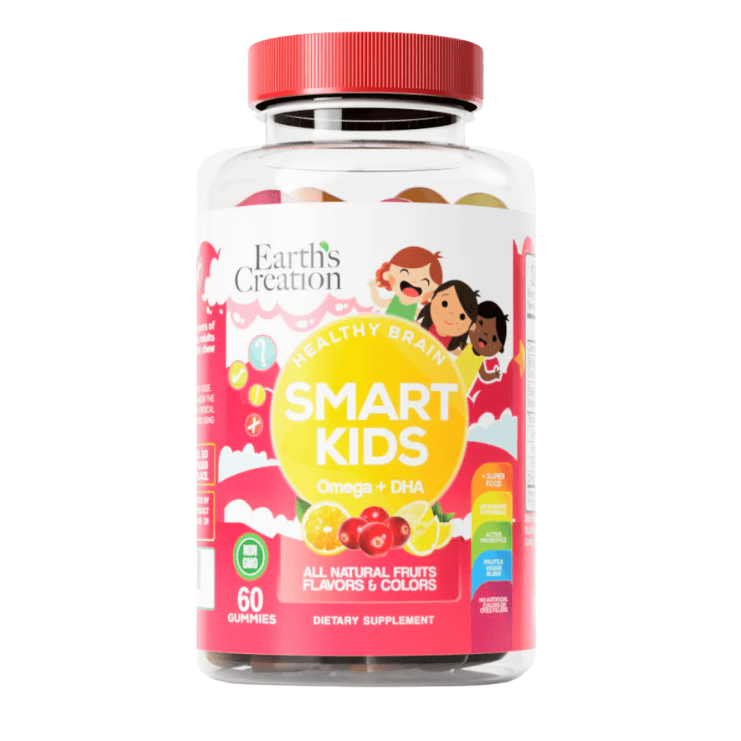 Earth’s Creation Smart kids Omega + DHA 60 Cápsulas