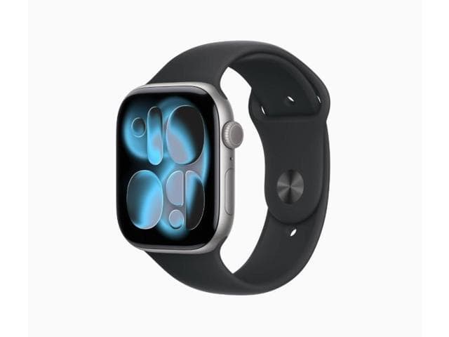 Apple Watch Series 11 GPS 46mm Alumínio Space Gray Pulseira Esportiva Black