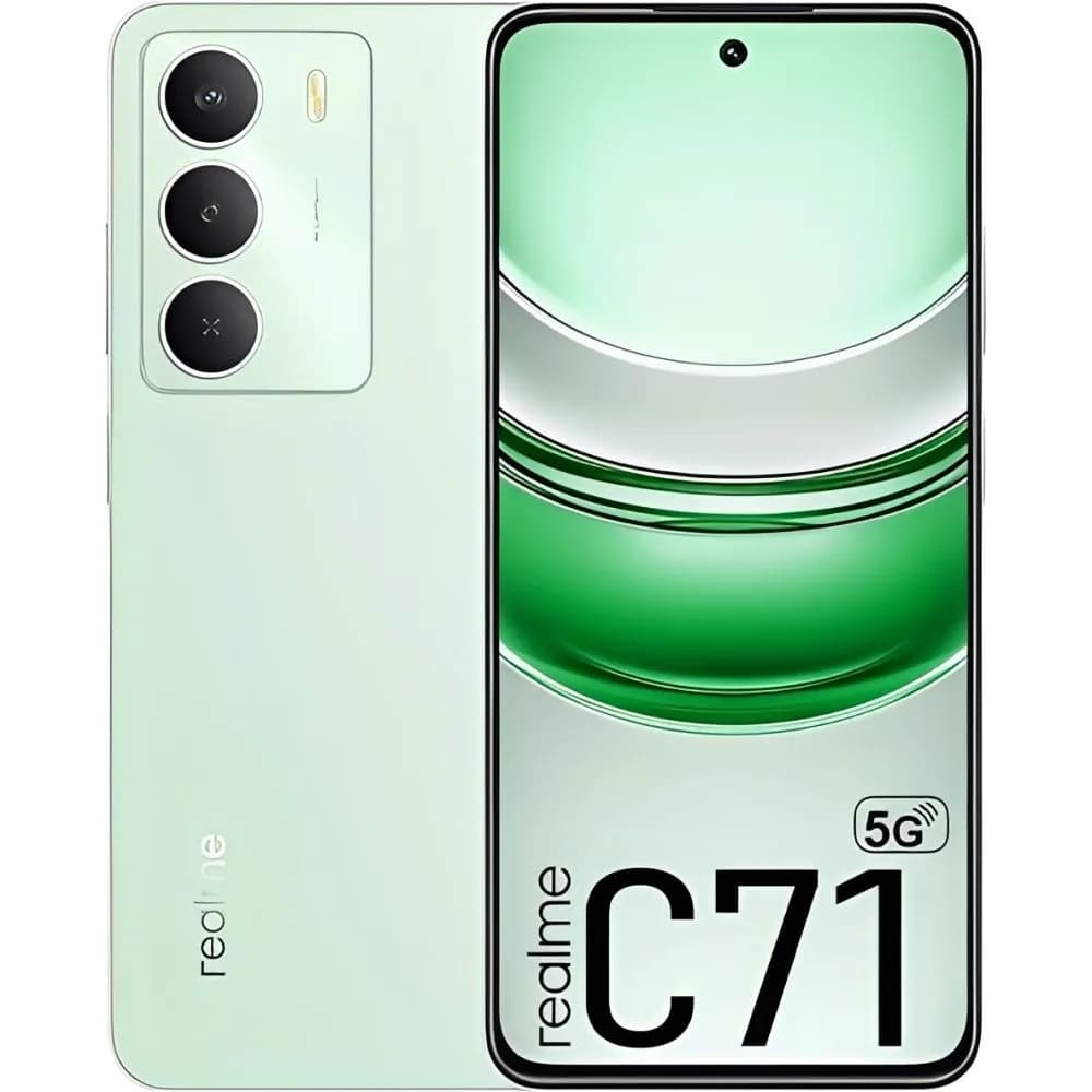 Celular realme c71 rmx3943 5g 6.67" ds nfc 8/256gb anatel 45w green