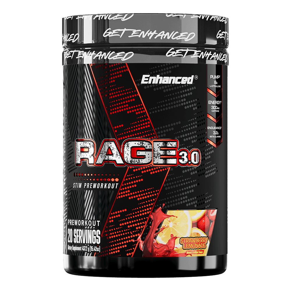 Enhanced Labs Rage 3.0 438g Strawberry Lemonade