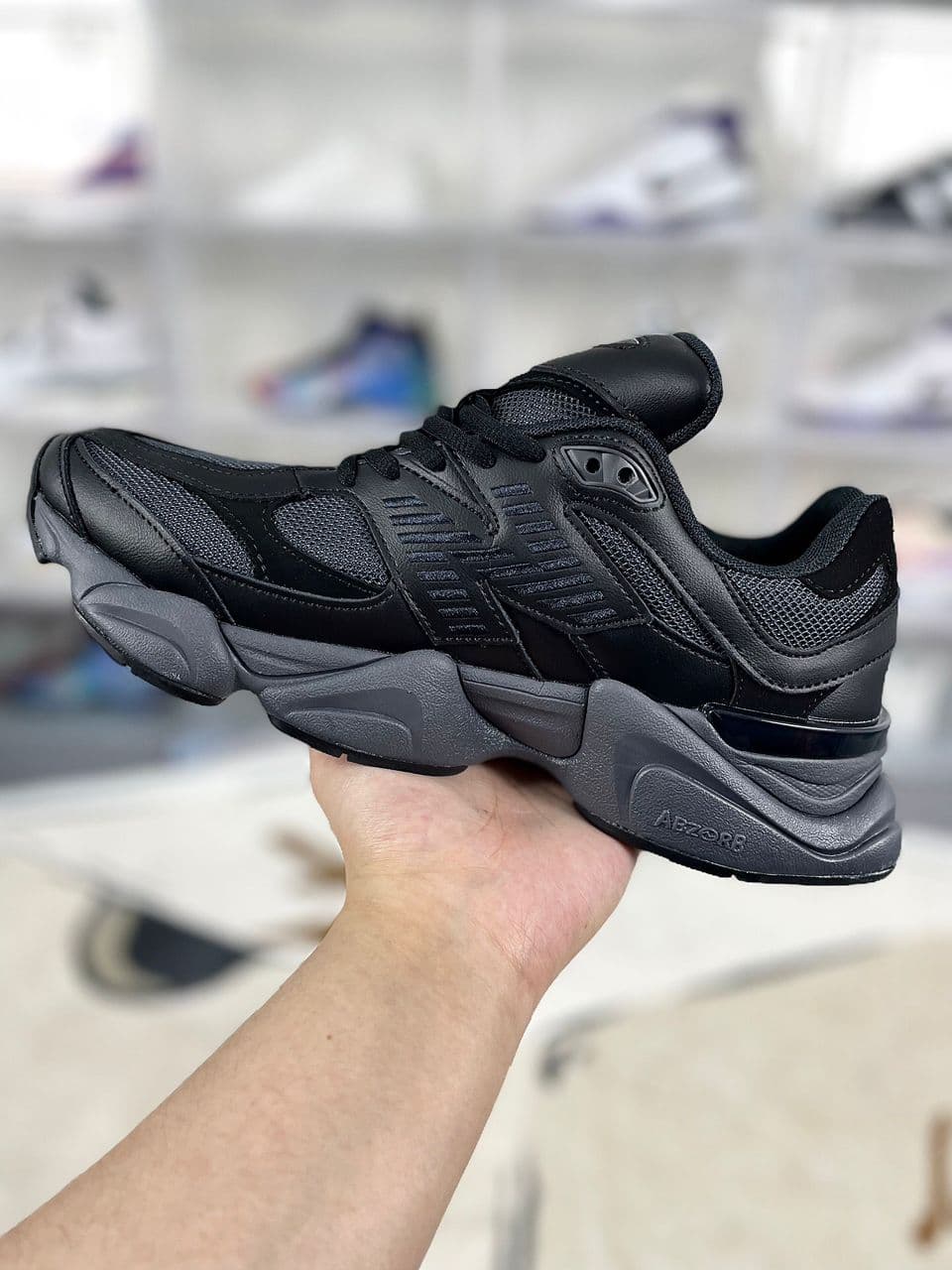 New Balance 9060 Black Grey Sneakers .