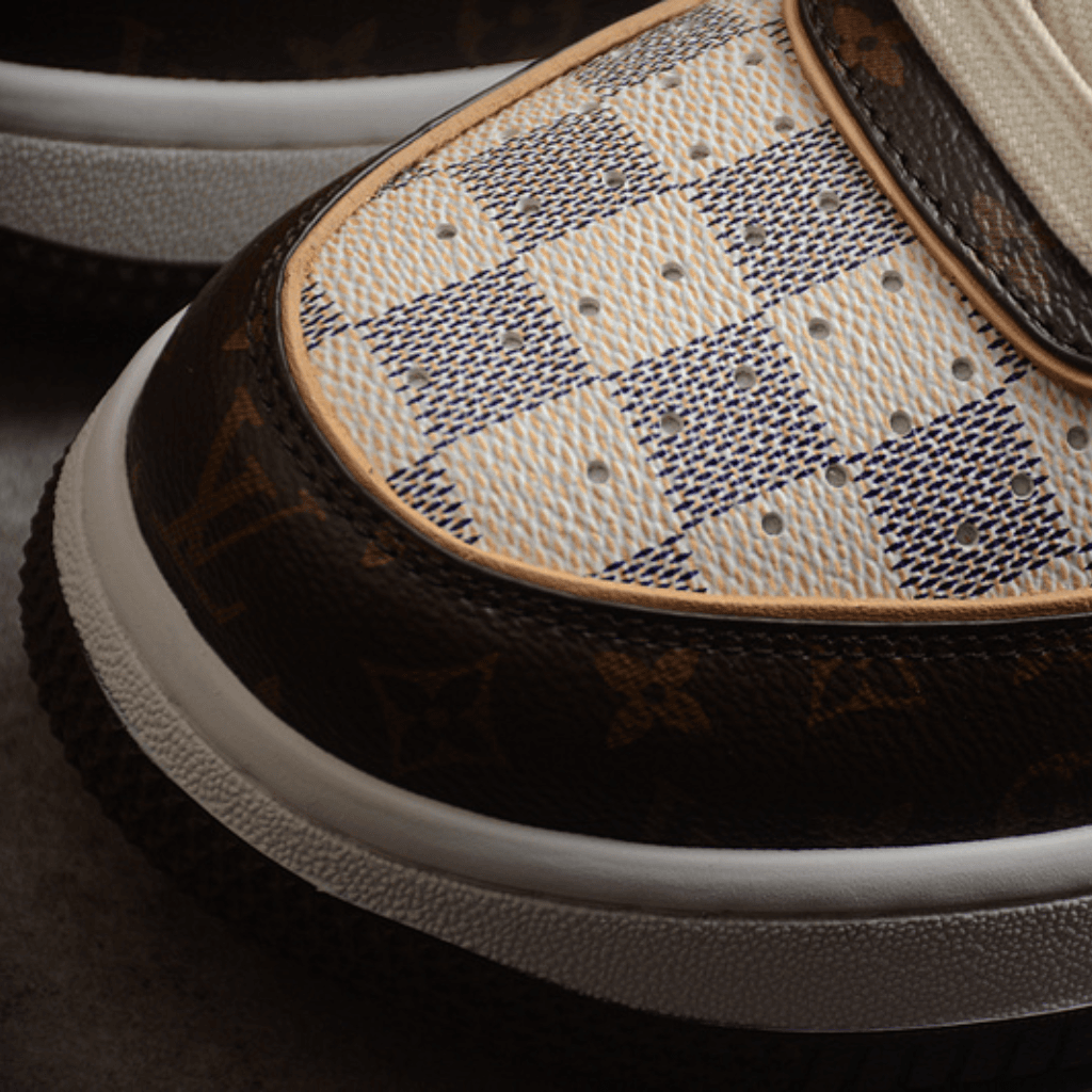 Nike Air Force 1 Low Louis Vuitton Monogram Brown Damier Azur.