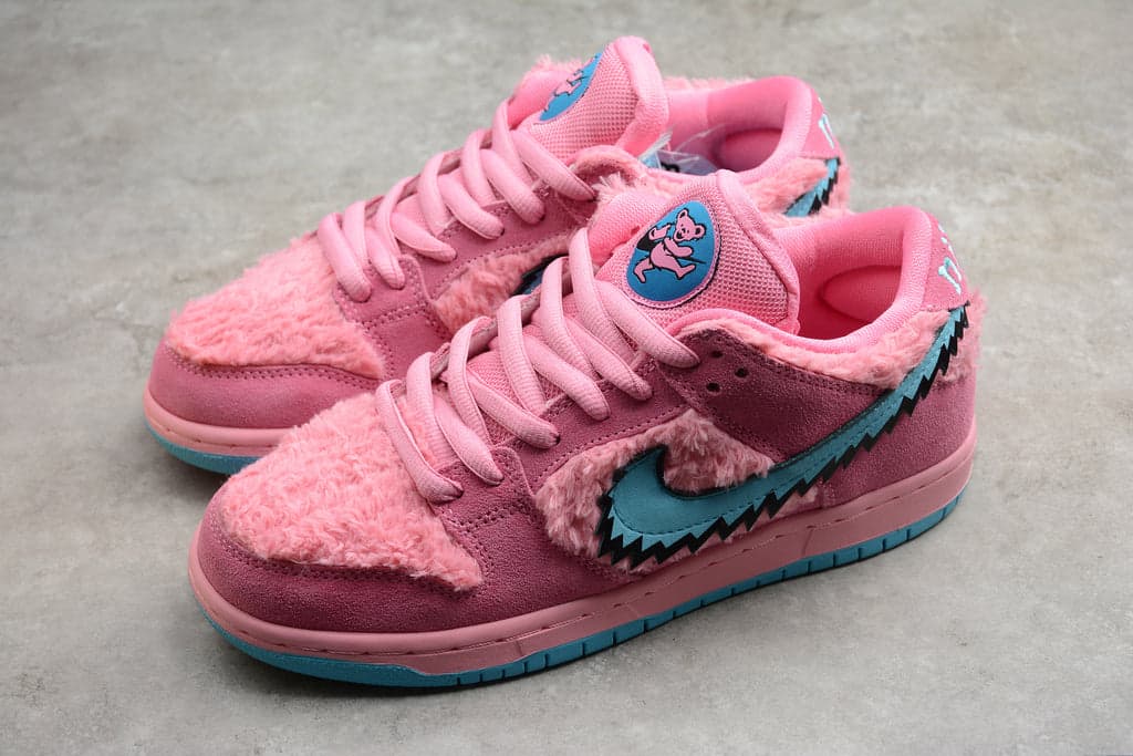 Nike SB Dunk Low Grateful Dead Bears Opti Pink CJ5378 600 (Pronta entrega)