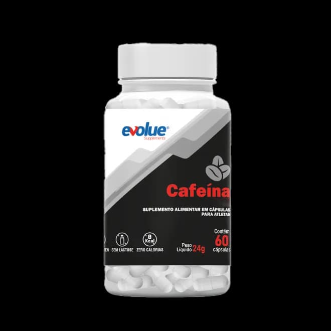 Evolue Cafeína 200mg 60 Cápsulas