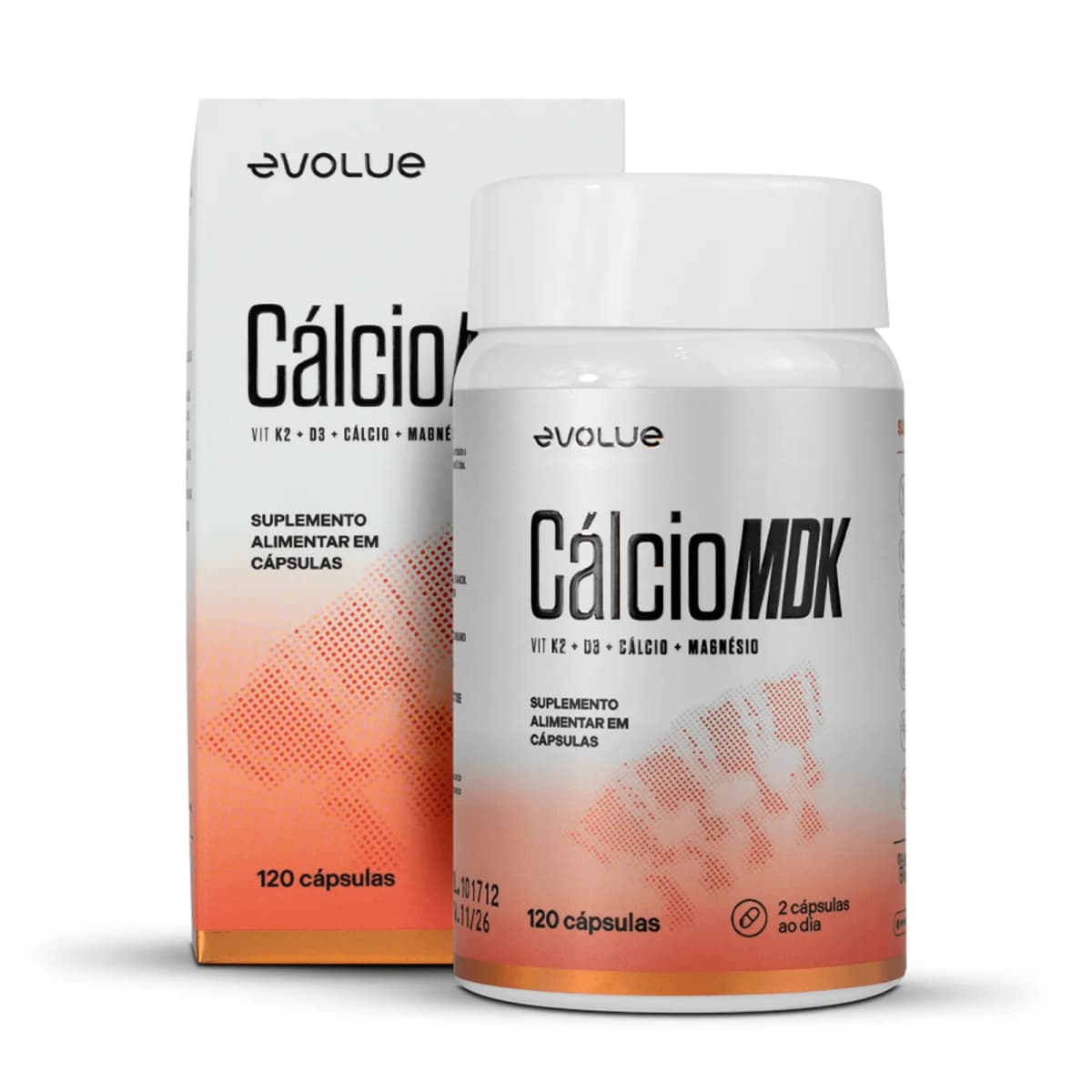 Evolue Cálcio MDK 120 Cápsulas