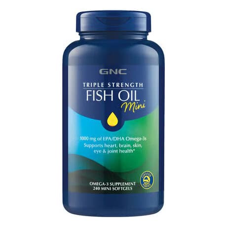 GNC Fish Oil Mini 240 Cápsulas